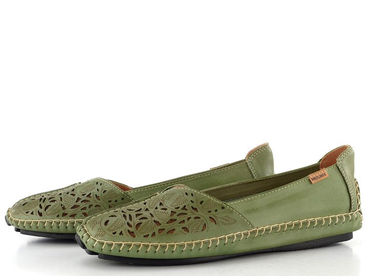 Pikolinos prořezávané baleríny Jerez mint green 578-4976
