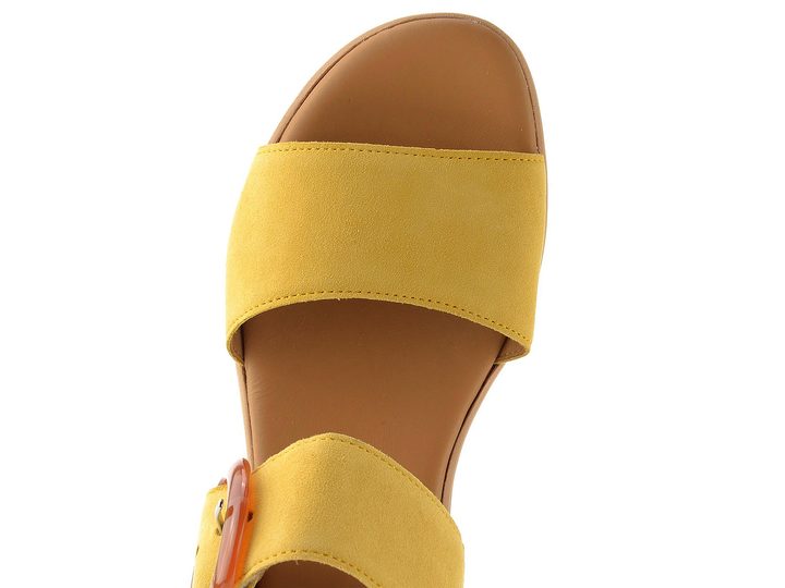 Gabor semišové sandály na platformě dark sole 84.550.13