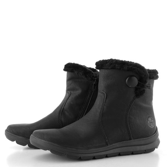 Rieker černý vyteplený kotník Z0080-00