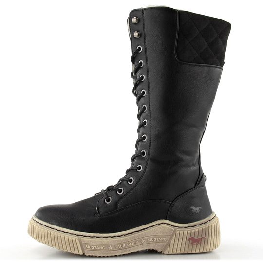 Mustang šnurovacie čižmy čierne 1436-603-009