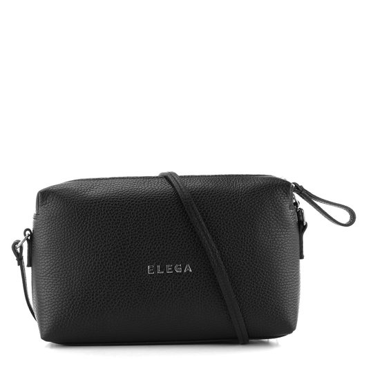 Elega crossbody malá čierna/strieborné kovanie 69287