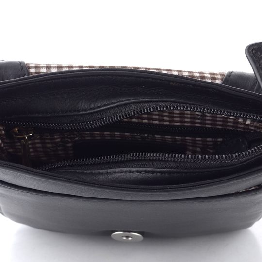 Lagen malé uni crossbody black 7074