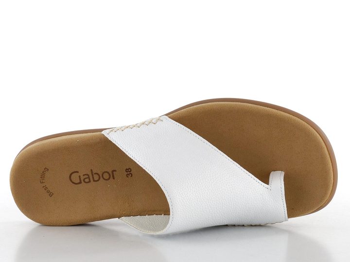Gabor šľapky žabky biele Weiss 03.700.21