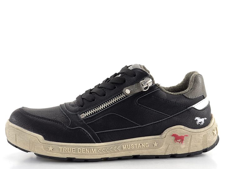 Mustang sportovnější polobotky černé 1290-307-009