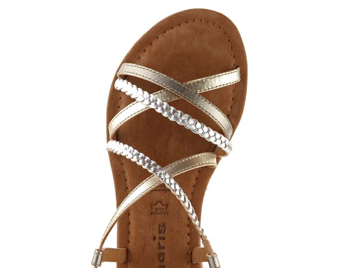 Tamaris páskové sandály Champagne Comb 1-28139-44