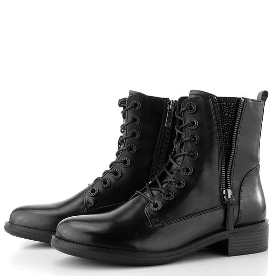 Regarde šněrovací kotník se zipem Roxana-49 black