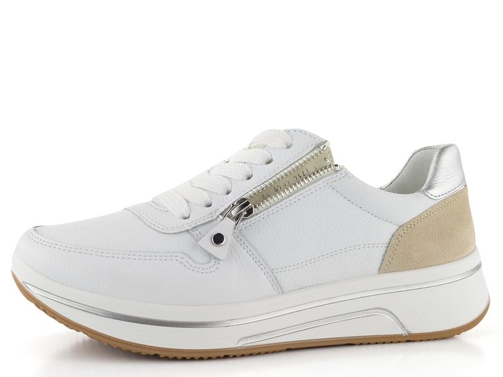 Ara širší tenisky Sapporo Weiss/Limoncello/Shell/Silber 12-27540-03