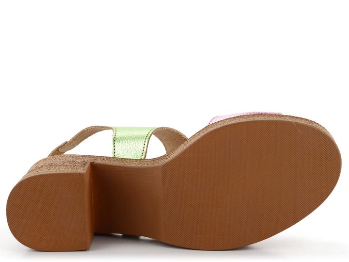 Marila sandály na podpatku Bangui Combi Grab. Multimetal 2