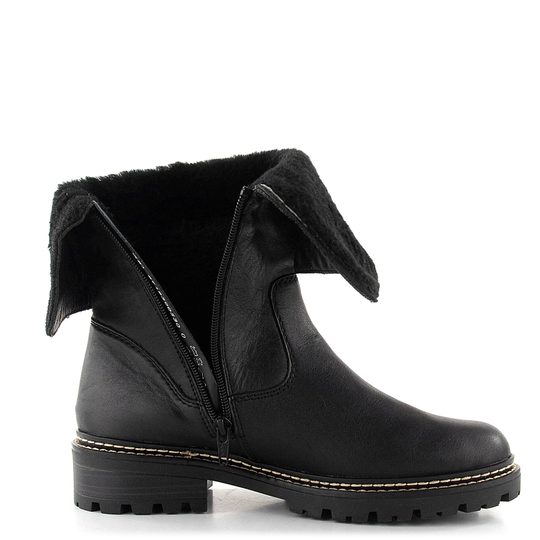 Remonte ohrnovací polokozačky s membránou černé D0B71-01