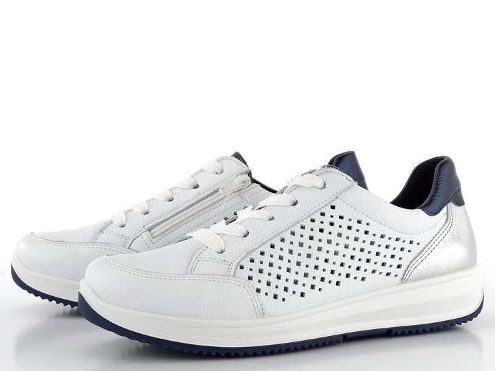 Ara dámské perforované tenisky Osaka Weiss/Silber/Night 12-25526-12