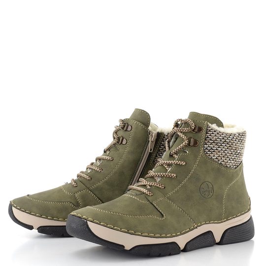 Rieker šněrovací kotník liane/schwarz-kiesel 45955-54