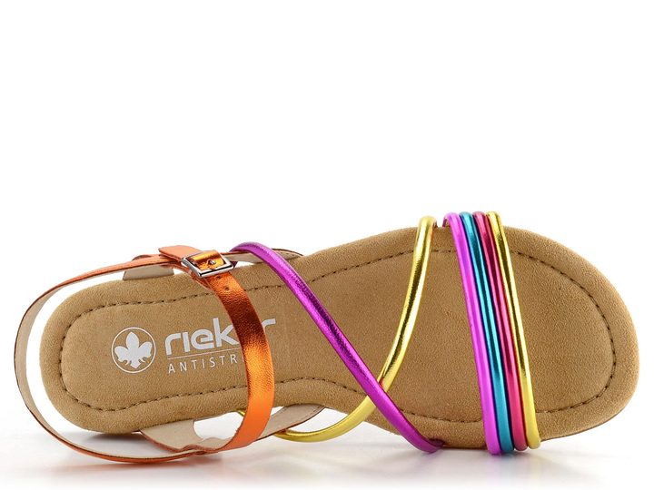 Rieker pásikové sandále Multi 65263-90