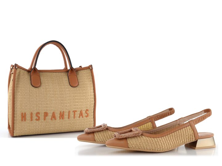 Hispanitas lodičky s volnou patou Dali Cuoio/Natural RHV254046