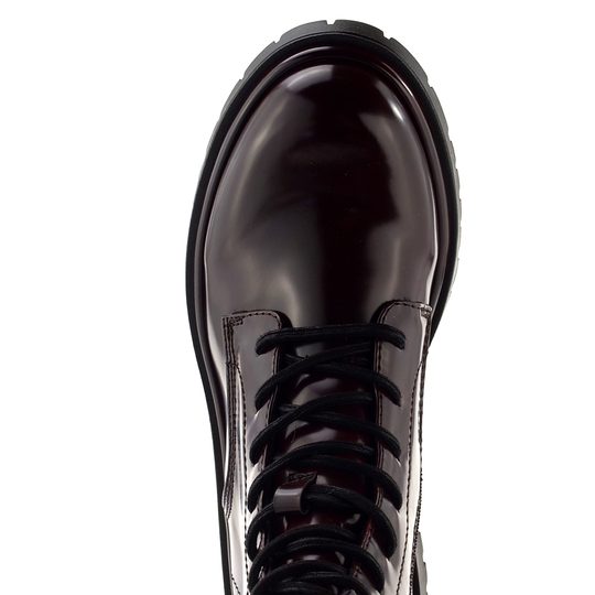 Tamaris šněrovací kotník merlot 1-25221-47