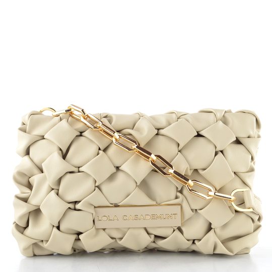 Lola Casedemunt malá kabelka/psaníčko s řetízkem ecru LS2604078