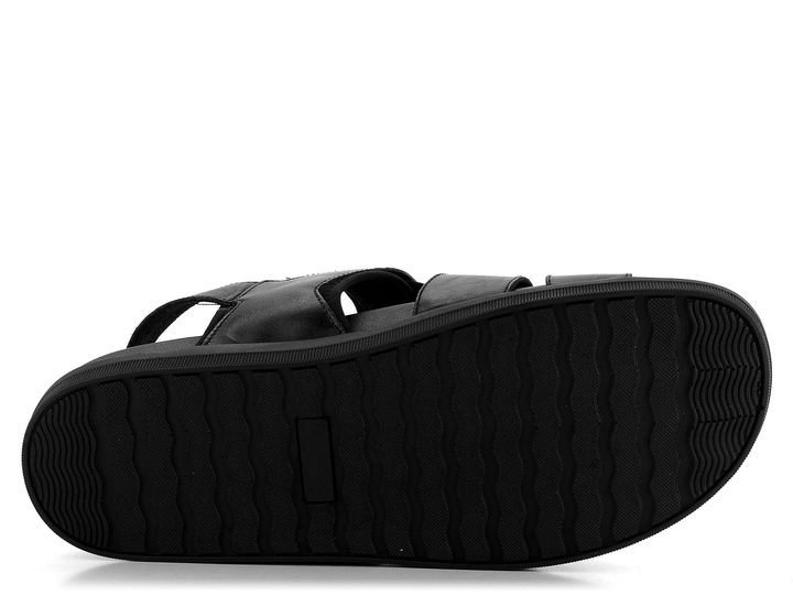 Caprice pánské kožené sandály černé 9-18100-42