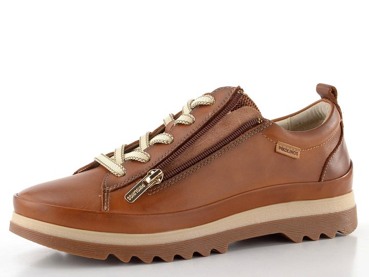 Pikolinos šněrovací polobotky se zipem Vigo brandy W3W-6979