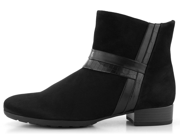 Gabor širšia členková obuv čierna 92.713.47