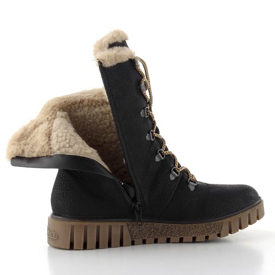 Rieker vyšší kotník na platformě černý Y3424-00