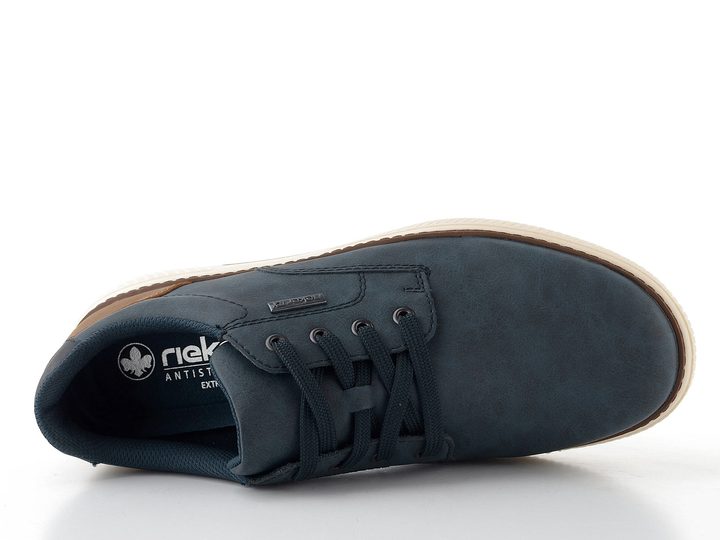 Rieker pánske šnurovacie poltopánky s membránou tmavo modré B3317-14