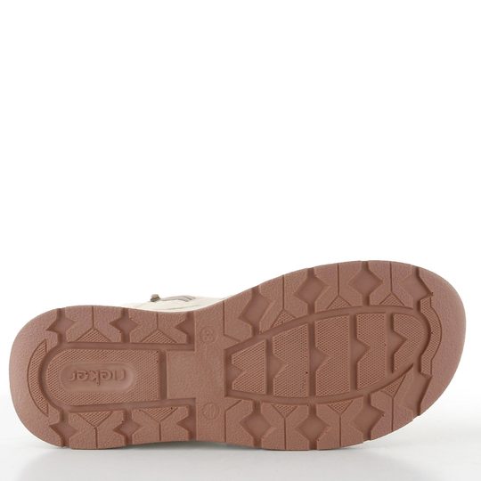 Rieker šněrovací kotník crema/offwhite-metallic 44555-60