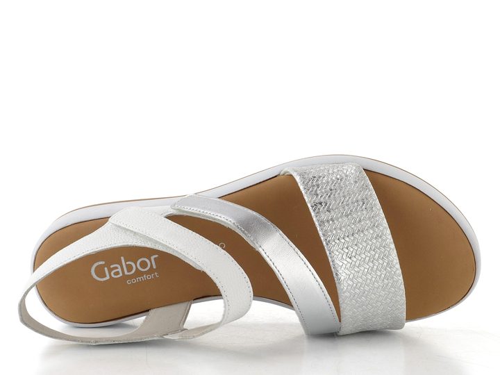 Gabor sandály na platformě silber/weiss 82.733.51