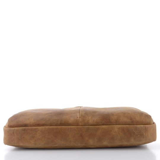 Luxusní kožená business taška camel LG-5007