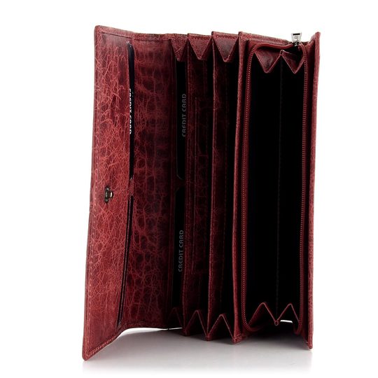 Dámska luxusná kožená peňaženka mramorovaná Pink LG-2164