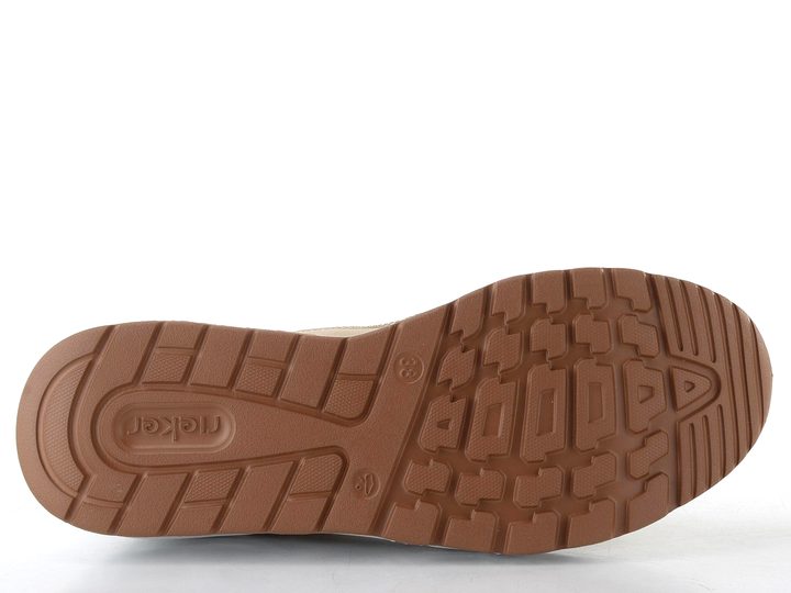 Rieker Sport tenisky na platformě béžovo-bílé N5204-80