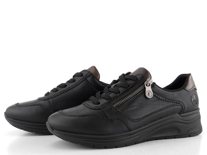 Rieker tenisky se zipem černé N9501-01