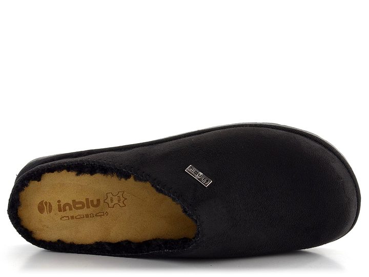 Inblu dámské domácí pantofle s plnou špičkou černé Nero CS000034