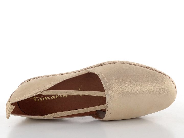 Tamaris espadrilky s gumičkami Champagne 1-24620-44