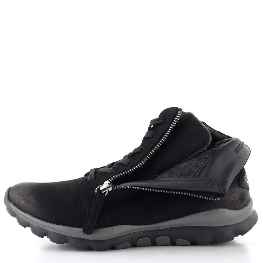 Gabor šněrovací kotník se zipem černý 76.868.47