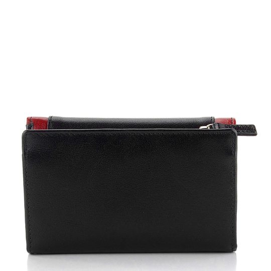 Dámská kožená peněženka černá/červená BLC/4390/419