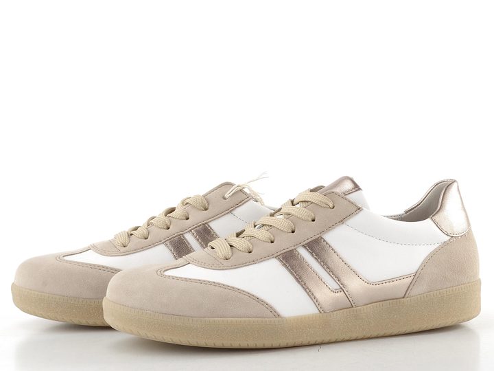 Gabor kožené tenisky oak/weiss/puder 83.300.12