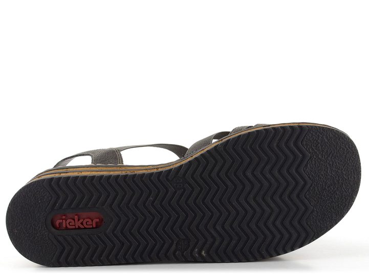 Rieker šedé sandále na kline 62949-45