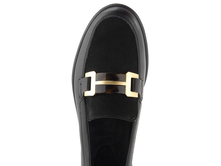 Ara širší polobotky na klínu Zürich Black 12-50609-01