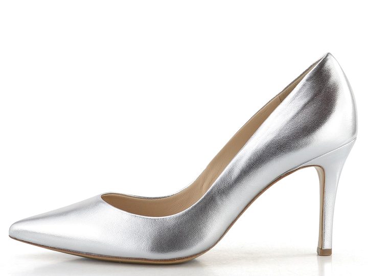 Högl metalické lodičky stříbrné 0-177001