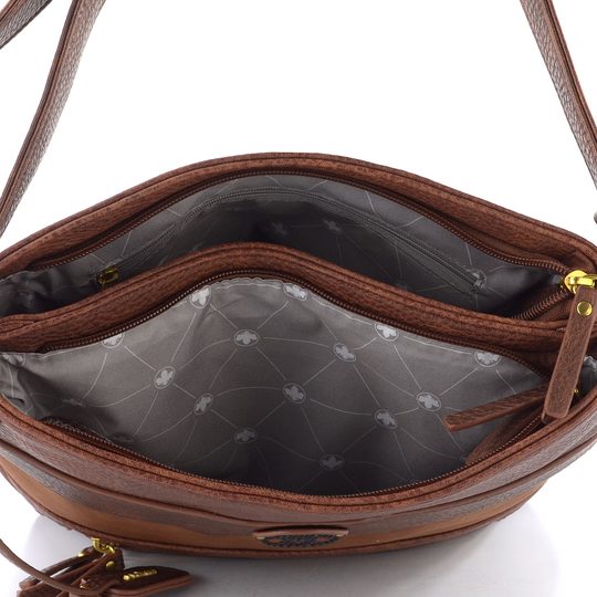 Rieker kombinovaná crossbody kabelka hnědá H1346-22