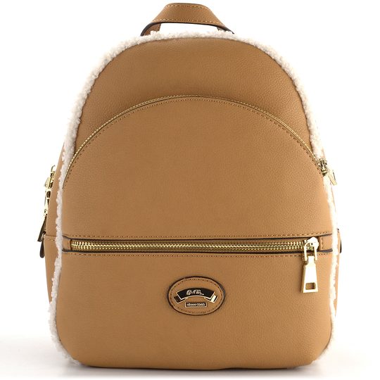 Ara batoh s kožušinkou Selena Caramel/Offwhite 16-21700-54