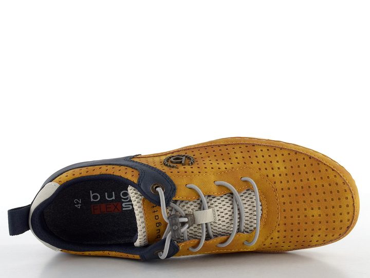 Bugatti žluté kombinované polobotky 321-ASG03-5050