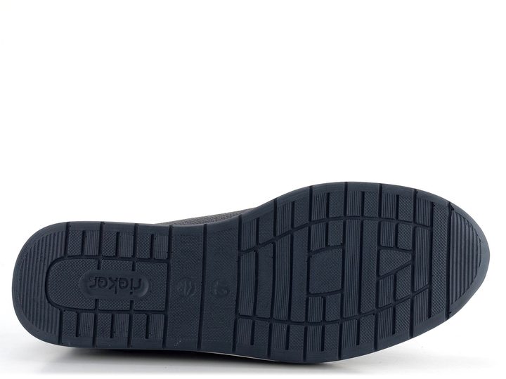 Rieker tmavo modré poltopánky so zipsom 11903-14