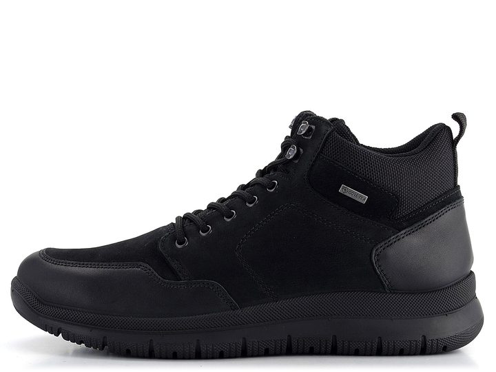 Ara pánský kožený kotník Benjo Black/Blue 11-38102-11