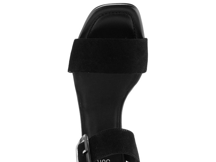 Ara dámské širší sandály na podpatku Brighton Black 12-20507-01