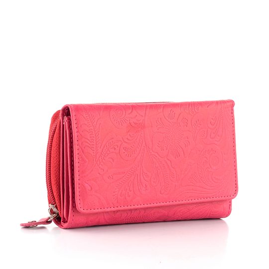 JADI  dámská  peněženka střední s reliéfem červená D41-37