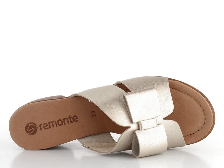 Remonte mašličkové pantofle na podpatku Palegold R8759-90