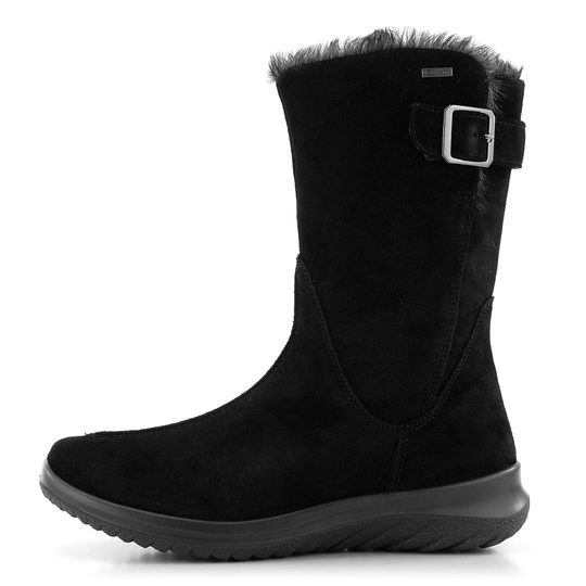 Legero semišové polokozačky s membránou GORE-TEX černé 2-009576-0000