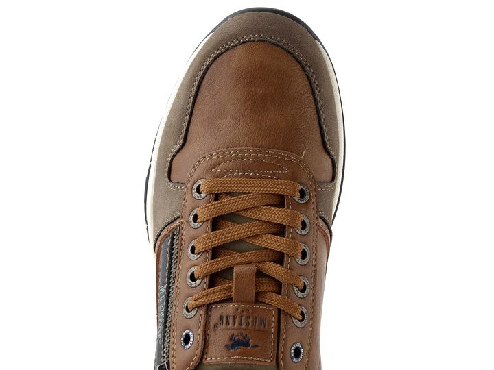 Mustang pánské polobotky se zipem cognac 26M0281003