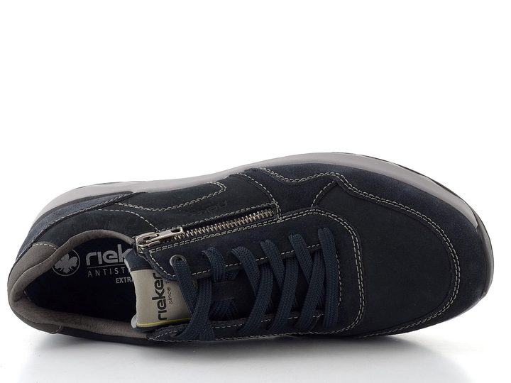 Rieker tmavo modré poltopánky so zipsom 11500-14