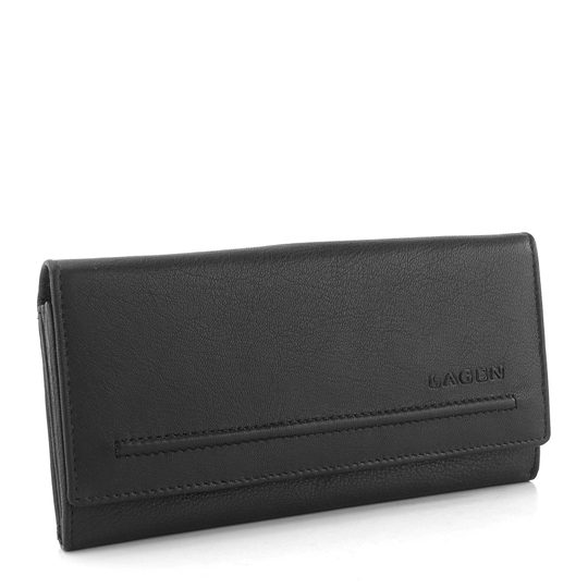 Lagen dámska peňaženka čierna V-25E/GK-Black